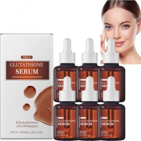 Glutathione Serum with 20,000 ppm Glutathione, Brightening Face Serum with Niacinamide and Hyaluronic Acid, Dark Spot Correct...