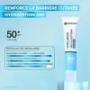 GARNIER Hyaluron Barrier Protect - Fluide Anti-UV Quotidien - Soin Solaire Visage SPF 50+ - Hydrate - Glycérine & Acide Hyalu...