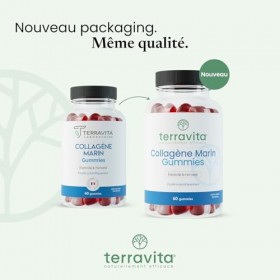 Gummies Collagène Marin | Fermeté et Élasticité de la Peau | Peptides Brevetés Cartidyss® | -25% de Rides en 3 Mois | 60 Gumm