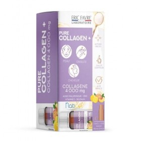 PURE COLLAGEN + Programme 10J - Cheveux Soyeux, Peau Ferme & Ongles Brillants - Assimilation Rapide, Contribue au Maintien d’