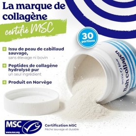 Arctic Blue Collagène Marin Pur 150 g — Pêche Durable Norvégienne, Type 1 Hautement Assimilable — Sans Goût, Sans Additifs — ...