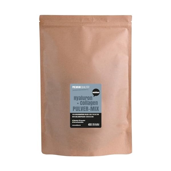 Wohltuer Complexe de collagène hyaluronique dans un rapport de mélange optimal de 400 g