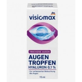 Visiomax Gouttes pour les yeux avec 0,1 % dacide hyaluronique - 15 ml.