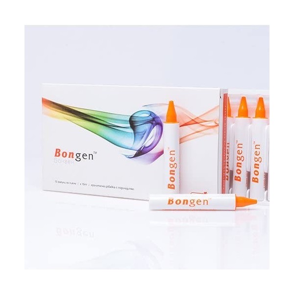 BONGEN Anti-âge quotidien COLLAGEN DRINK • Formule avancée Collagène Type 2 • 10 ampoules en plastique x 10 ml • Super cartil
