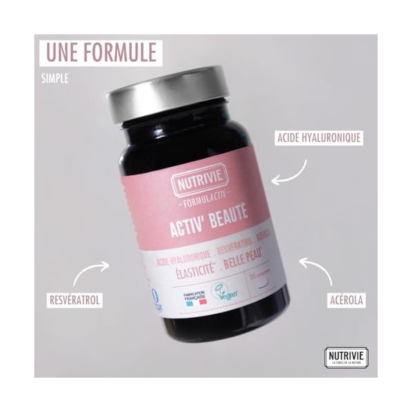 ActivBeauté Formulactiv - VEGAN - NUTRIVIE - Fabriqué en France