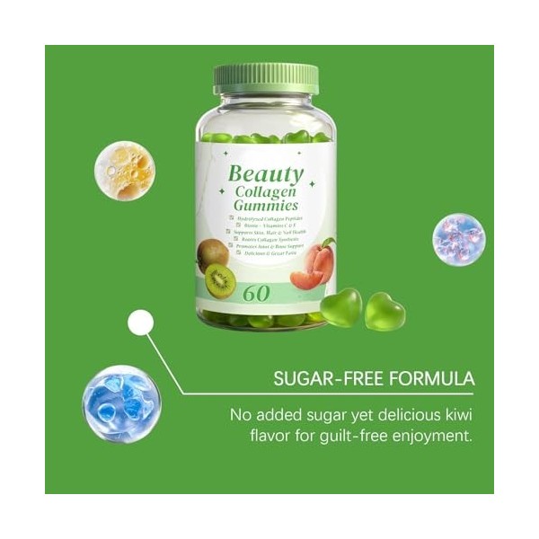 Collagène de beauté | avec biotine, acide hyaluronique, vitamine C | pour la peau, les cheveux, les ongles, les articulations...