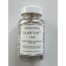 Nuence MTC | Complément alimentaire Anti-âge LEAU | Inspiré de la médecine chinoise | 60 gélules | Acide Hyaluronique, régli