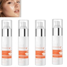 Sérum pour le visage à la vitamine C et à la vitamine E avec acide hyaluronique et rétinol - Soin du visage éclaircissant et 