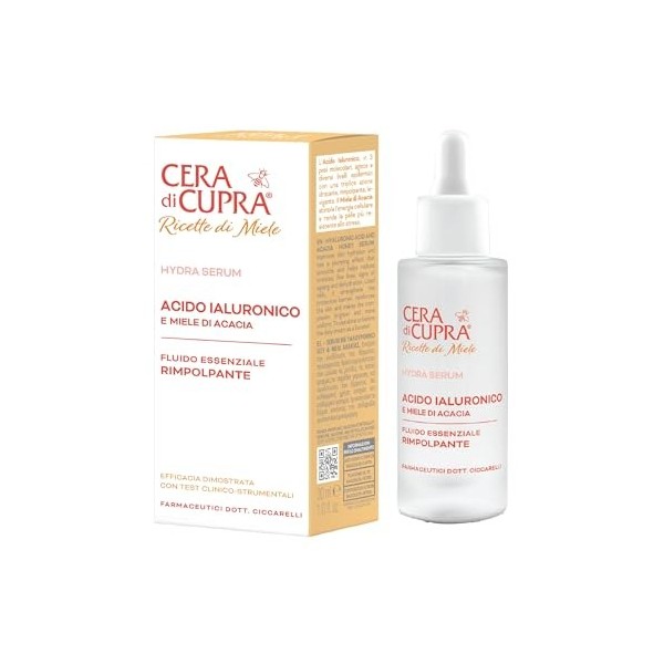 Cera di Cupra Sérum à lacide hyaluronique concentré 30 ml - Lot de 3 Acide hyaluronique