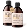 True Collagen Marine | Complément liquide de collagène hydrolysé 11 000 mg - 500 ml, 20 jours dapprovisionnement | Acide hya ...