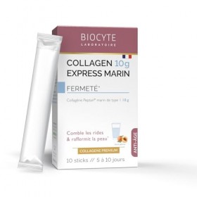 BIOCYTE Collagen 10G Express Marin- Complément Alimentaire Anti-Âge et Jeunesse de la Peau - A base dHydrolysat de Collagène ...
