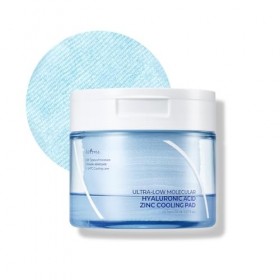 ISNTREE Lot de 60 tampons de refroidissement à lacide hyaluronique à lacide hyaluronique à faible poids moléculaire