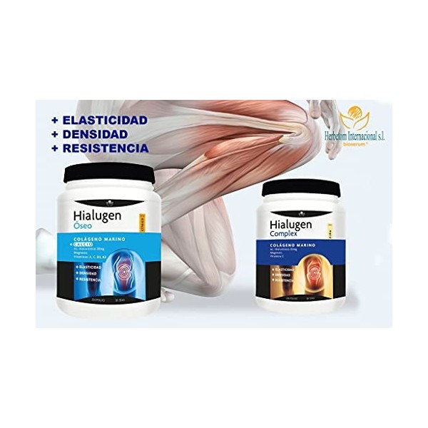 Hialugen complex, Hydrolyzed Marine Collagen, Magnesium, Hyaluronic Acid. for Bones Cartilage and Tendons, Recovery from Spor