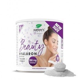 Natures Finest by Nutrisslim Beauty Hyaluron Avec Collagène Poudre, Acide Hyaluronique 200 Mg par Portion, Pour Une Peau Hyd ...
