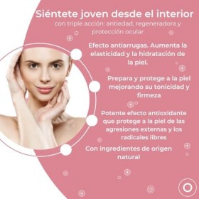 AORA Anti-âge | Capsules de soins de la peau | Régénère, protège, hydrate | Collagène | Acide hyaluronique | Vitamine C et E 