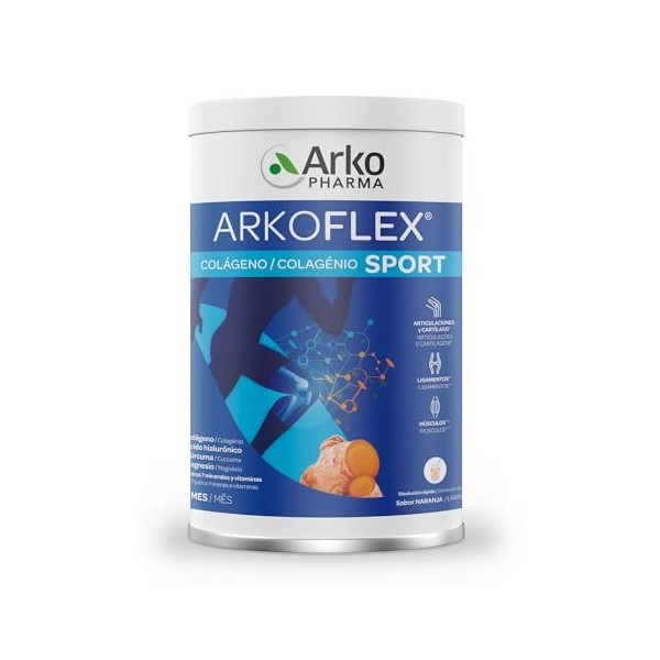 ARKOPHARMA ARKOFLEX DOLEXPERT colageno sabor naranja – produit multifonction à large champ d’application, convient à ceux qui