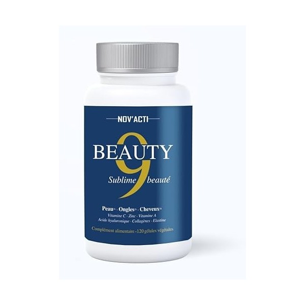 Beauté Anti-Age- Peau sans tâche- Repousse des Cheveux -Ongles Forts- Collagènes Ovomet® Acide Hyaluronique -Collagène Marin,