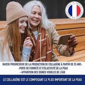 Beauté Anti-Age- Peau sans tâche- Repousse des Cheveux -Ongles Forts- Collagènes Ovomet® Acide Hyaluronique -Collagène Marin,