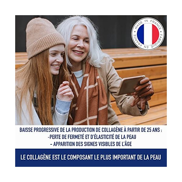 Beauté Anti-Age- Peau sans tâche- Repousse des Cheveux -Ongles Forts- Collagènes Ovomet® Acide Hyaluronique -Collagène Marin,