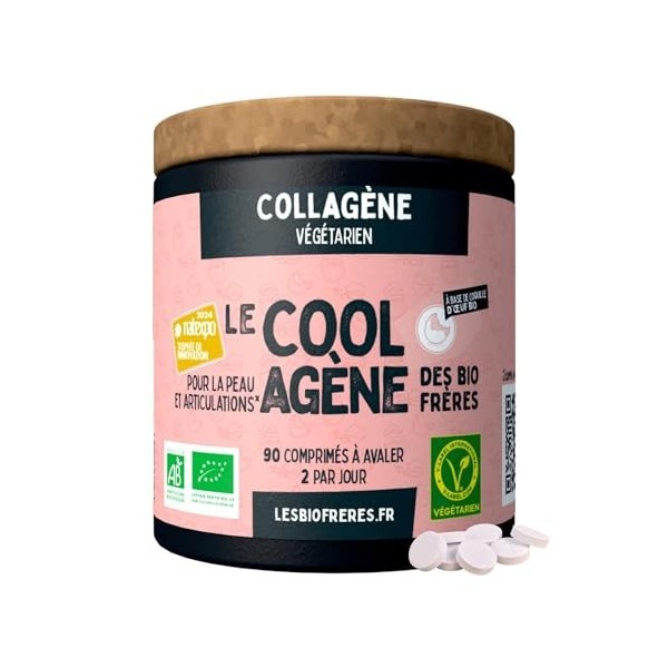 Les Bio Frères - Collagène Végétarien Naturel - Acide Hyaluronique - Beauté Peau Cheveux Ongles - Anti-Âge & Élasticité 90 C