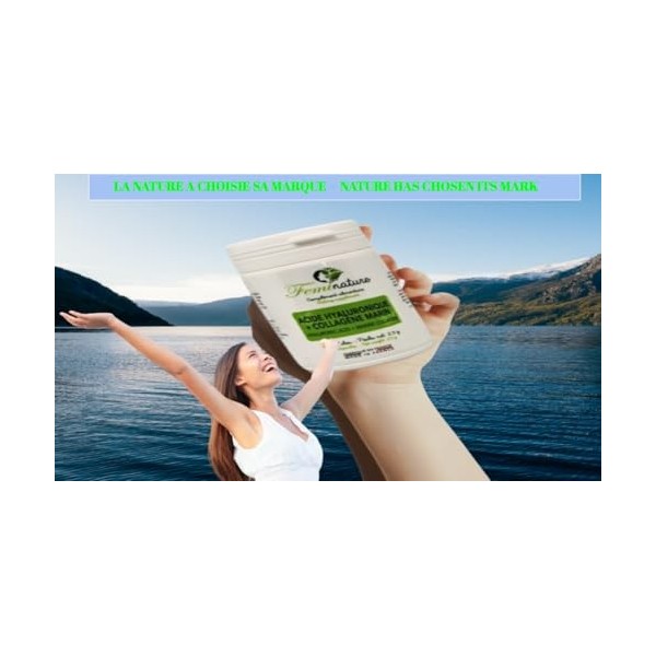 Collagène marin + acide hyaluronique & Hydratation Peau - Santé des Articulations & Vitamines E et C - 60 Gélules & Fabriqué ...