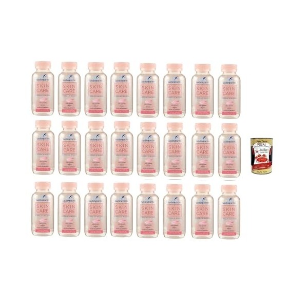 San Benedetto SKINCARE Eau minérale naturelle avec collagène, zinc et acide hyaluronique, eau au goût de pêche et de fruits r