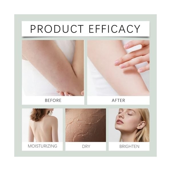 Sérum corporel à lacide hyaluronique - Hydratant corporel intense pour peaux sèches, raffermit et améliore lélasticité, abs A...