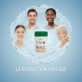 Acide Hyaluronique Pur | Collagène Marin | Vitamine C et E | Anti-rides | Anti-âge et Articulations | 60 Gélules | Fabriqué e...