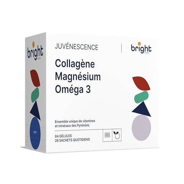 Gestion de l’Âge | Collagène, Magnésium Chélaté et Oméga-3-3 Compléments dans 1 Pack pour Santé de la Peau, des Articulations
