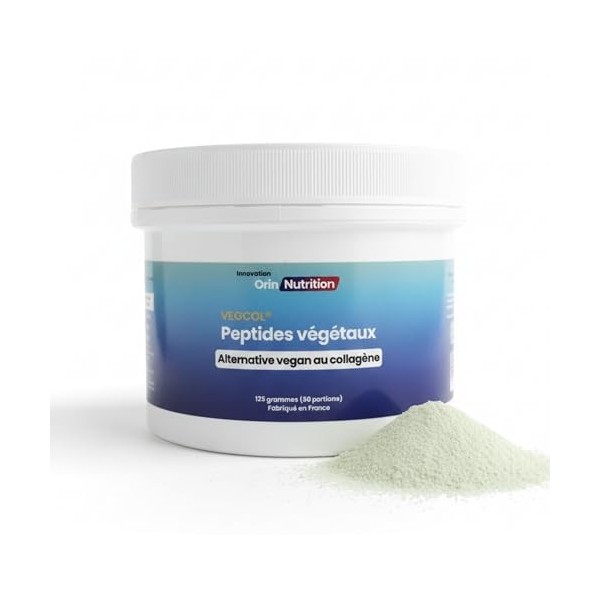Pro Collagène Végan VEGCOL® - Peptides Végétaux en poudre - Alternative au Collagène Marin Type 1 & 3 - Efficacité cliniqueme