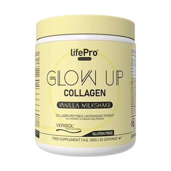 Collagene et Acide Hyaluronique Glow Up – Haute Teneur Vitamine C et Sélénium Antioxydant – Collagene Anti Âge – Beauté de la...