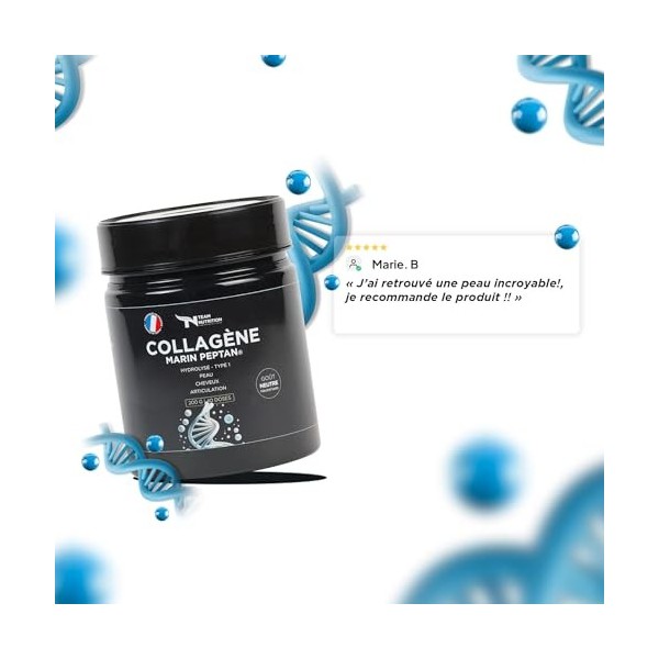 Collagène Marin Hydrolysé Peptan 2000 Daltons - Peptides de Type 1 pour Peau, Articulations et Cheveux - Dose 5000mg - Solubi