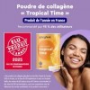 Poudre de Collagène 500g, 12500mg de Collagène Hydrolysé par Dose, Arôme Tropical, Enrichi en Vitamine C, Zinc et Cuivre, Sou