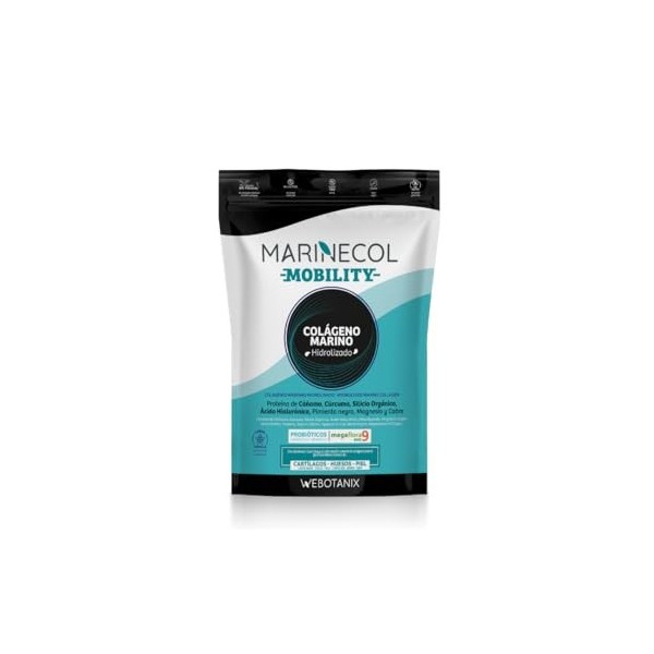 WeBotanix | Collagène Marin Hydrolysé 275 g | Marinecol Mobility | Avec Acide Hyaluronique, Magnésium, Vitamine C et Protéine