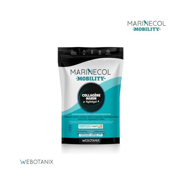 WeBotanix | Collagène Marin Hydrolysé 275 g | Marinecol Mobility | Avec Acide Hyaluronique, Magnésium, Vitamine C et Protéine