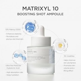 SKIN - Matrixyl 10% Ampoule Booster Sérum avec Centella Madagascar, Acide Hyaluronique, Volufiline, 30ml - Made in Korea