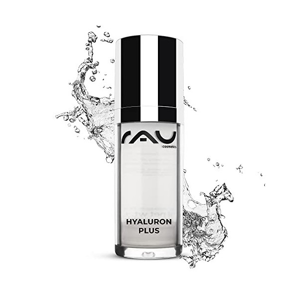 RAU Cosmetics Hyaluron Plus Gel 30 ml - Sérum Concentré Acide Hyaluronique Double Action Anti-Rides | Soin Raffermissant Anti
