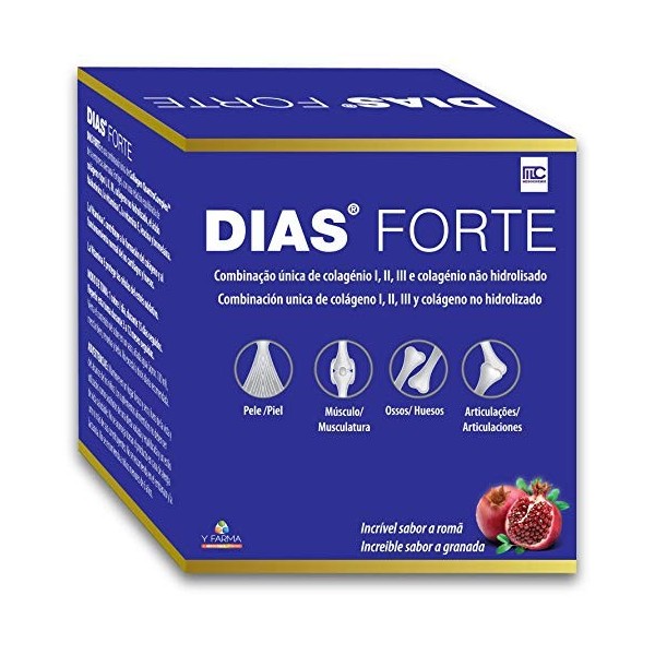 DIAS Forte Maintien des Carticules et Articulations - Acide hyaluronique et collagène Type I III et non hydrolysé + Vitamines