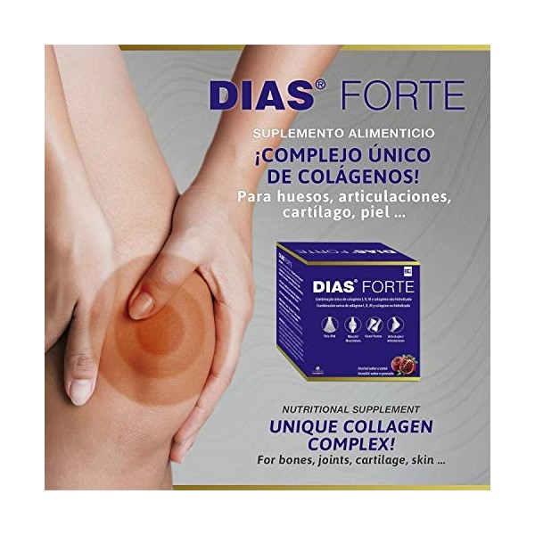 DIAS Forte Maintien des Carticules et Articulations - Acide hyaluronique et collagène Type I III et non hydrolysé + Vitamines