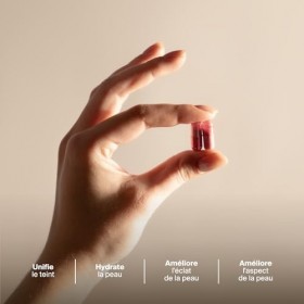 Naali Éclat – Acide Hyaluronique Safran – 60 Gélules - Complément Bien Etre Peau – Teint Harmonieux et Confort Cutané – Formu