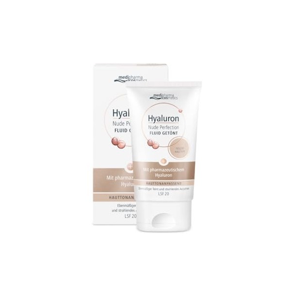 Medipharma Cosmetics Hyaluron Nude Perfection Fluid getönt heller Hauttyp LSF20, 50 ml Crème