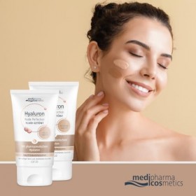 Medipharma Cosmetics Hyaluron Nude Perfection Fluid getönt heller Hauttyp LSF20, 50 ml Crème