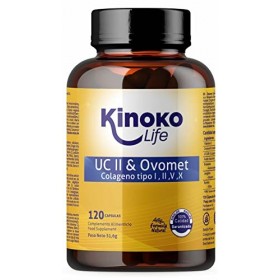 Kinoko Life Collagène UC-II® & Ovomet® | Complexe Multi-Types I, II, V & X | 120 Gélules | Formule Avancée avec Acide Hyaluro