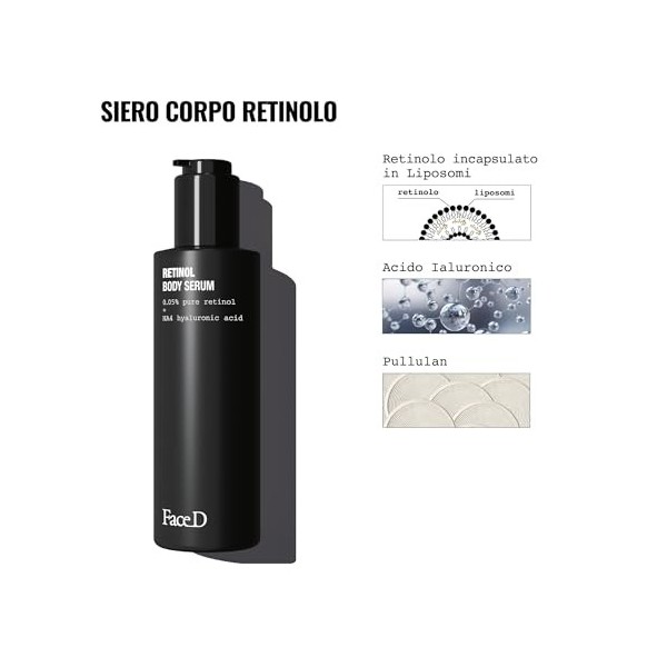 Face D - Sérum Corps Anti-âge au Rétinol - 200 ml