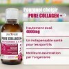 PURE COLLAGENE MARIN Hydrolysé + Acide Hyaluronique + Sélénium + Vitamine E, Peau, Cheveux, Ongles, Os - Boisson 500ml - Save