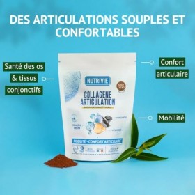 Collagène Marin Naticol Type I & III 10000mg - Enrichi Vitamine C + Manganèse - Articulations, Cartilages & Mobilité - Pêche 