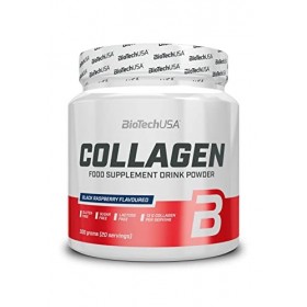 BioTechUSA Collagen | Acide hyaluronique et complexe de collagène | Vitamines C et E ajoutées | Bien-être et nutrition de la 