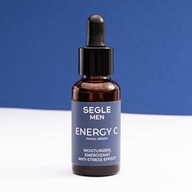 Segle Clinical | Sérum Energy C Homme | Vitamine C | Antioxydant | Anti-stress | Rides moins marquées | 30 ml