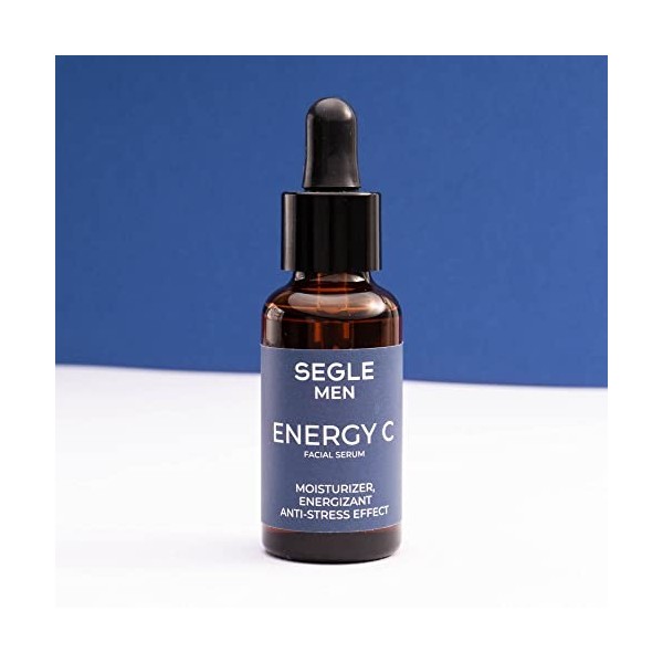 Segle Clinical | Sérum Energy C Homme | Vitamine C | Antioxydant | Anti-stress | Rides moins marquées | 30 ml