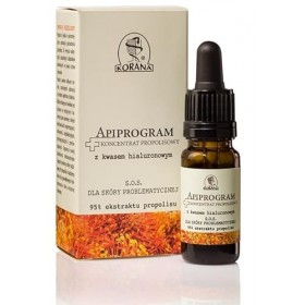 Korana Sérum SOS à 95% de propolis – concentré naturel pour peau à problèmes et corps – acide hyaluronique, antibactérien, an...